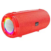 Портативная Bluetooth колонка BOROFONE BR13 Young sports 1200мAч 10Вт LED peacock red