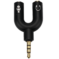 Сплінтер - разветвитель для наушников и микрофона 3,5 мм Jack