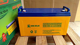Акція! WHC Solar Gel battery 12V 100Ah Гелевий стартовий акумулятор ДБЖ
