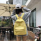 Жовтий міський модний рюкзак, фото 6