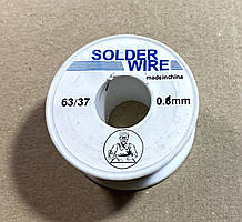 PAY008 Припій дротовий Solder wire 63/37 Rosin Core DIA 0.6 mm (100g)