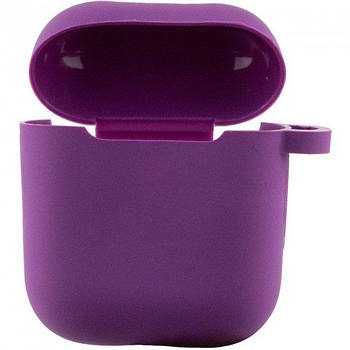 Чохол силіконовий для навушників Apple AirPods Фіолетовий (KG-7822)