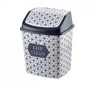 Клапанное ведро Elif Plastik с рисунком Кеер 7л для утилизации мусора для домашнего использования