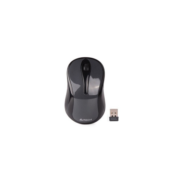 Бездротова миша A4-tech G3-280NS безшумна (Glossy grey)