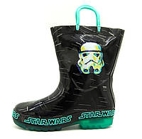 Светящиеся резиновые сапоги для мальчика Star Wars Черно-зеленый (StarWars black-green (28 (17,5 см))