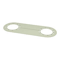 Декоратиний обвід/заглушка пластина для труби 45-55 прозора для натяжної стелі