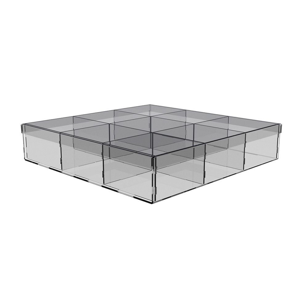 Коробка EKOSTAR на 9 комірок 248х248х51 з кришкою