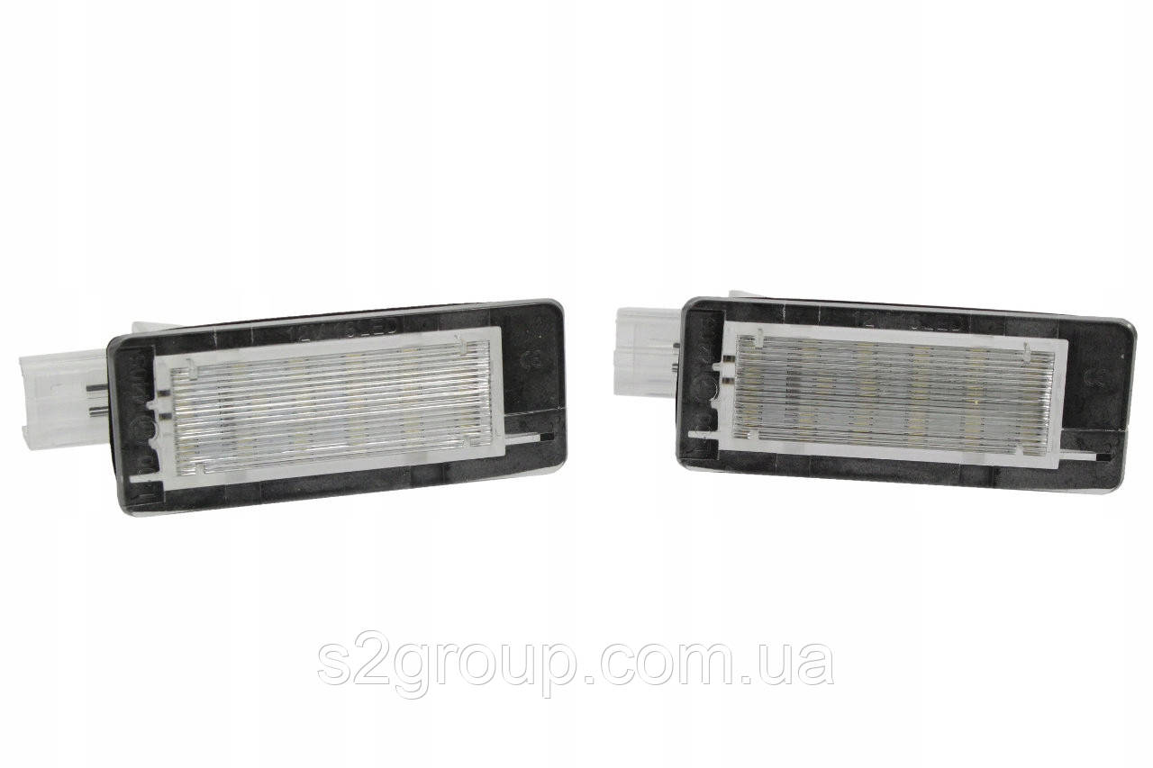 Dacia DUSTER підсвічування номера світлодіодна LED 2 шт. ліхтар освітлення заднього номерного знака плафон