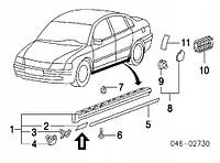 VW PASSAT B5 1996-2005 заглушка порога подьемника левая или правая в порог накладка крышка гнездо под домкрат