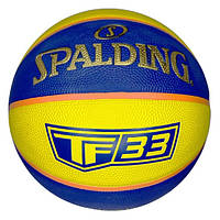 М'яч баскетбольний Spalding TF-33 Outdoor FIBA розмір 6 гумовий для стрітболу 3х3 (84352Z)