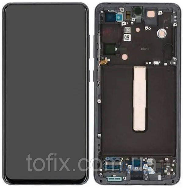 Дисплей Samsung G990 Gray S21 FE (GH82-26414A) сервісний оригінал у зборі з рамкою