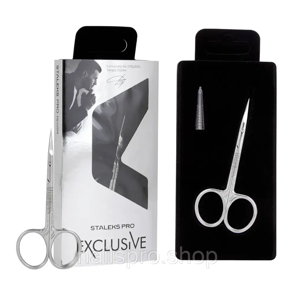 НОЖИЦІ ПРОФЕСІЙНІ З ГАЧКОМ ДЛЯ КУТИКУЛИ EXCLUSIVE 23 TYPE 1 (MAGNOLIA), фото 1