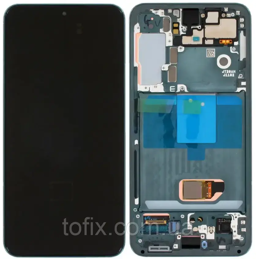 Дисплей Samsung S901 Green S22 (GH82-27520C) сервісний оригінал у зборі з рамкою