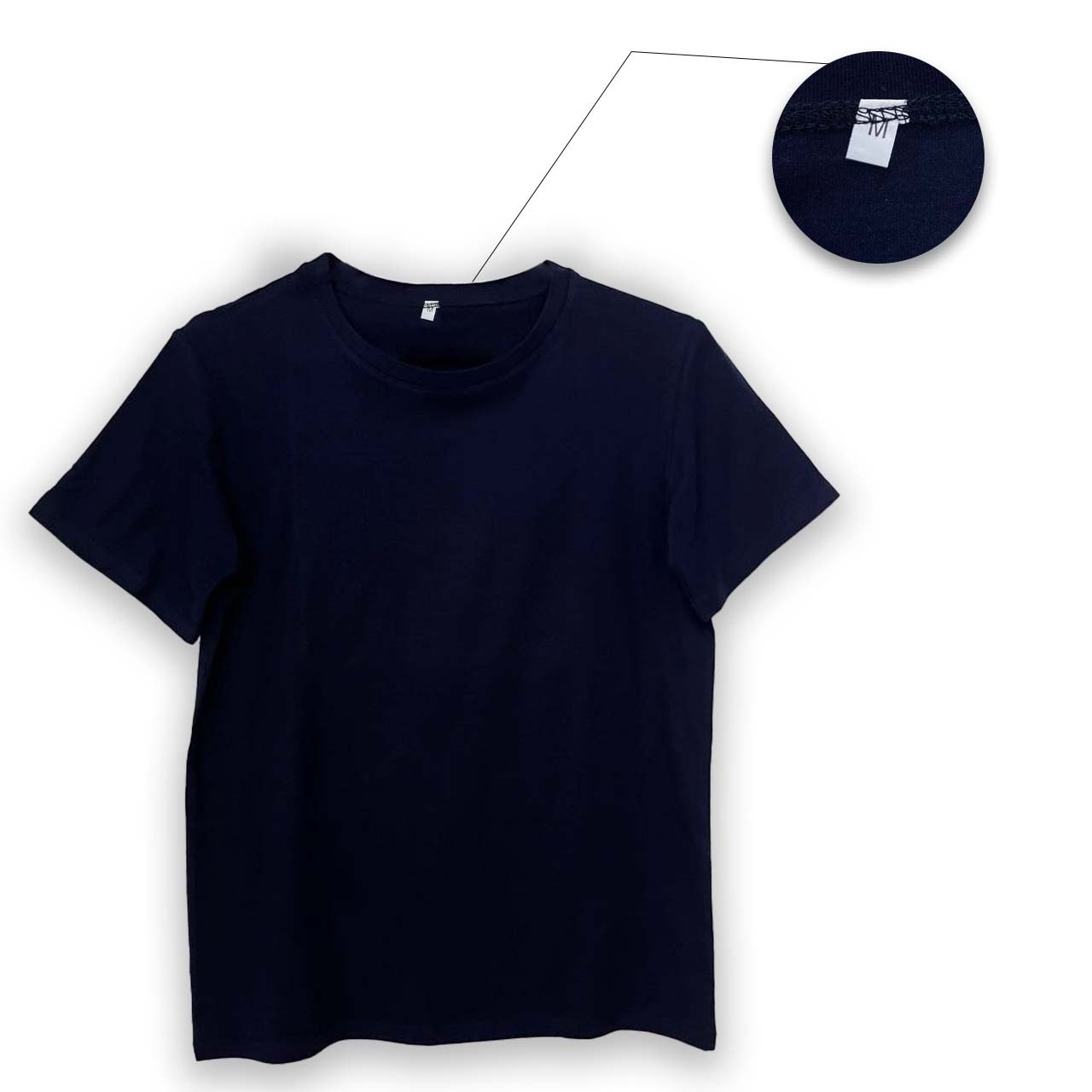 Футболка чоловіча темно-синя M Premium Cotton