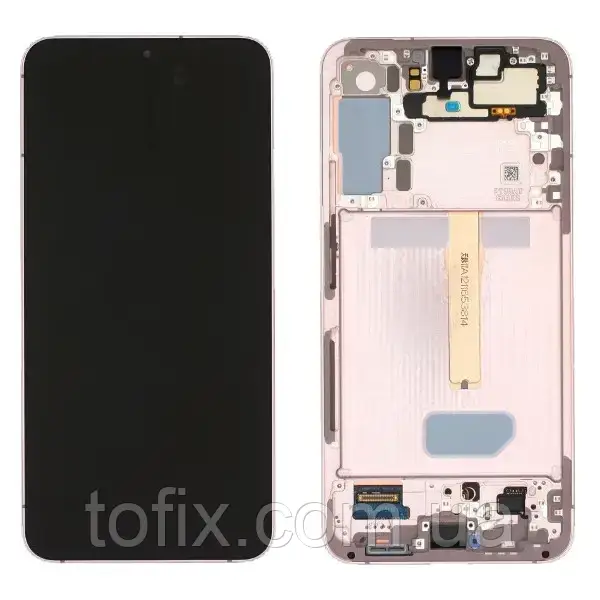 Дисплей Samsung S906 Pink Gold S22 Plus (GH82-27500D) сервісний оригінал у зборі з рамкою