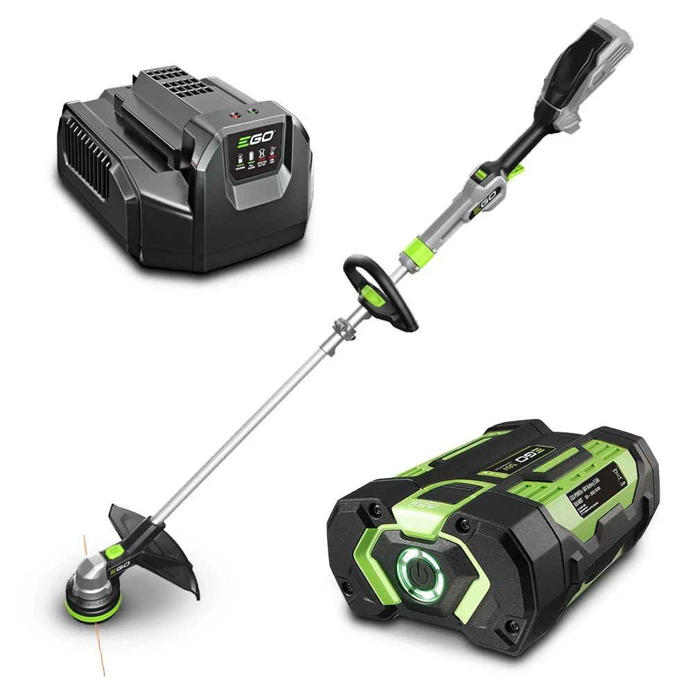 Тріммер акум.EGO ST1401E-ST KIT, 56В, ширина косіння 35см, струна 2,4мм, роз`ємна штанга, акум. 2,5 А·год +, фото 1