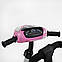 Велосипед триколісний дитячий з батьківською ручкою Best Trike Рожевий, надувні колеса, фара з USB, пульт, фото 6