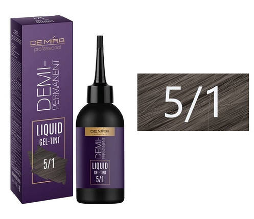 5/1 Деміперманентний рідкий гель-тінт "DeMira Professional" Colored liquid pigment, 120 мл, фото 1