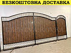 Ковані ворота з профнастилом і ковкою Код: А-01270, фото 2