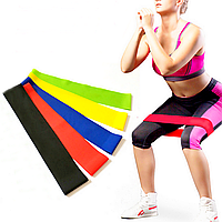 Резинки для фитнеса 5в1 LOOP BANDS + Мешочек / Набор резинок для тренировок / Резинки-эспандеры для спорта