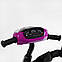 Триколісний велосипед з батьківською ручкою Best Trike Темно рожевий, надувні колеса, фара з USB, пульт, фото 6