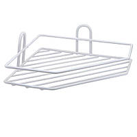 Полиця для ванної кутова 1 - ярусна біла