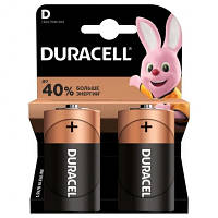 Батарейка Duracell D bat Alkaline 2шт Basic