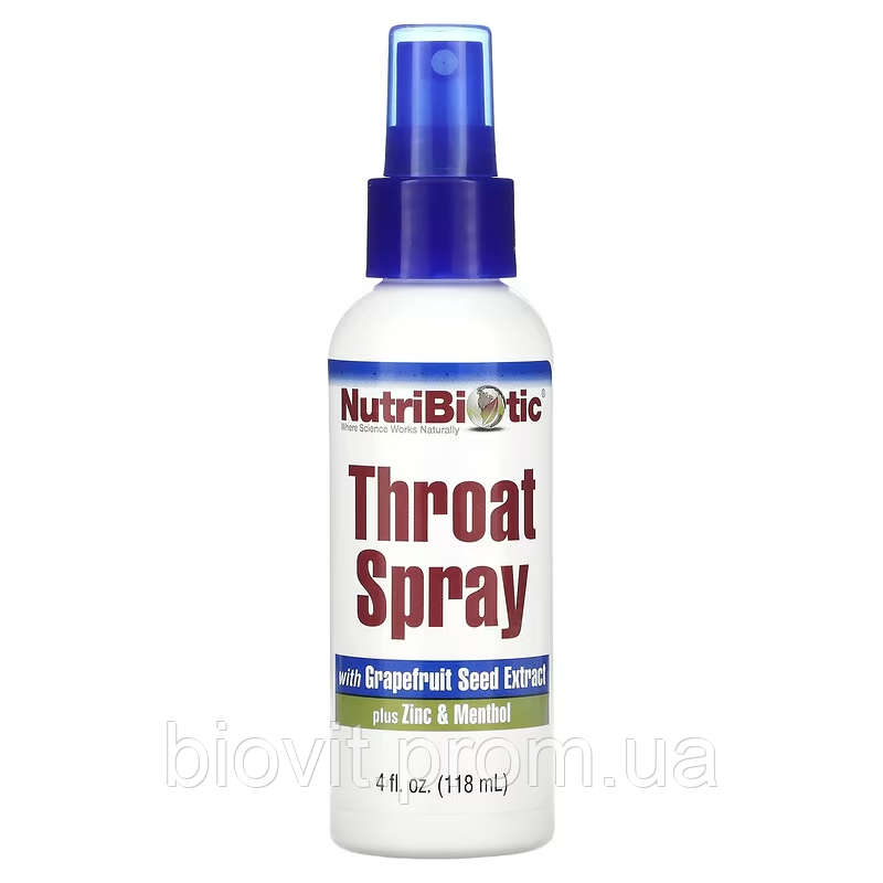 Спрей для горла з екстрактом кісточок грейпфрута, цинком та ментолом (Throat spray)