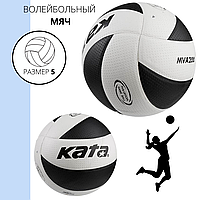 М'яч волейбольний Kata200 PU біло-чорний
