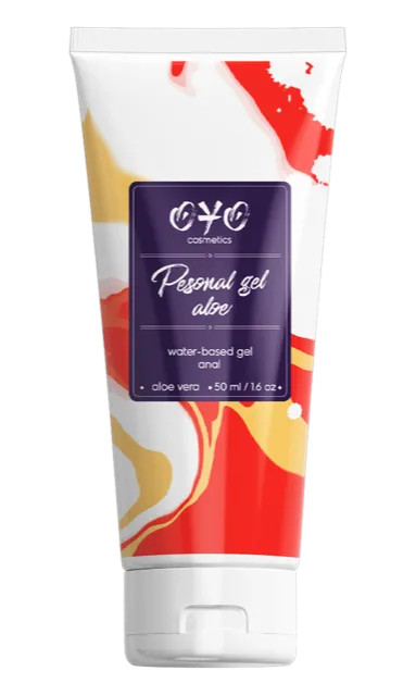 Лубрикант для анального сексу OYO Personal Gel Aloe, 50 мл Алое Віра прискорює загоєння дрібних тріщин