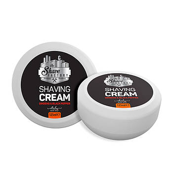 Крем для гоління The Shave Factory Ginseng & Black Pepper Shaving Cream 125мл