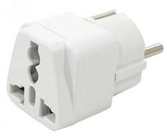 Евровилка адаптер в розетку US EU перехідник вилка