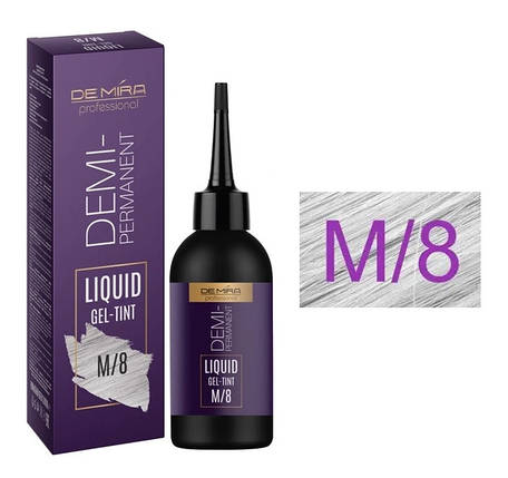 М/8 Деміперманентний рідкий гель-тінт "DeMira Professional" Colored liquid pigment, 120 мл, фото 1