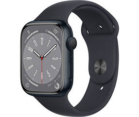 Смарт-годинник IPhone Apple Watch Series 8 41mm GPS Midnight Aluminium Case Sp/B MNP53UL/A A2770 UA UCRF