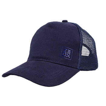 Кепка ZEOX Trucker Minimal синя з сiткою