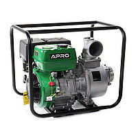 APRO Мотопомпа бензинова 4-х тактн. WP-100 13 л.с. 100 м3/год 25 м, фото 7