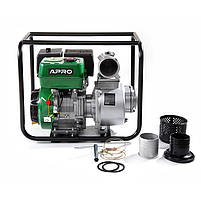 APRO Мотопомпа бензинова 4-х тактн. WPD-45 6.5 к.с. 45 м3/год 26 м (для брудної води), фото 10