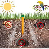 Відлякувач кротів пластиковий LS-997P (1000 кв.м) вібрації захищають до 10 соток площі від кротів землерийок, фото 2