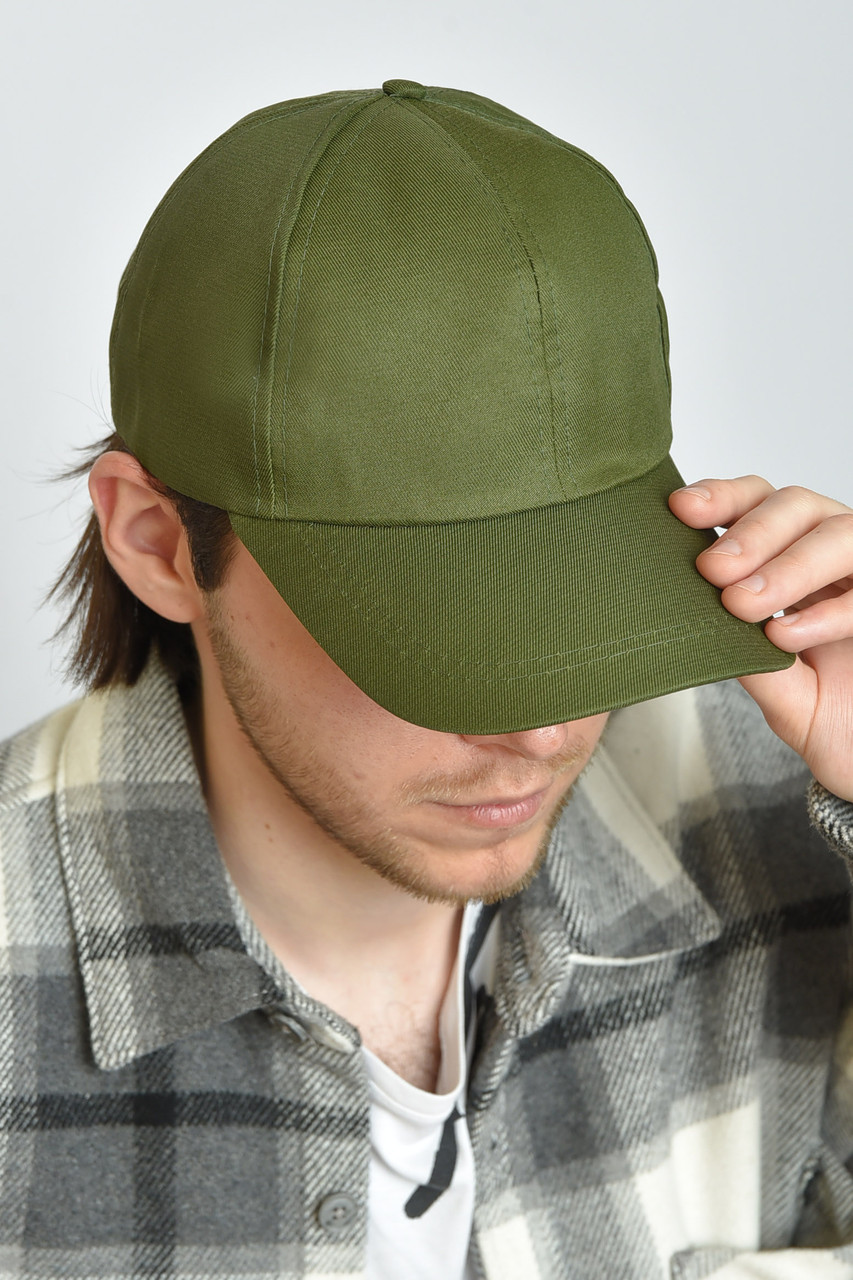 Кепка чоловіча темно-зеленого кольору 155985P, фото 1