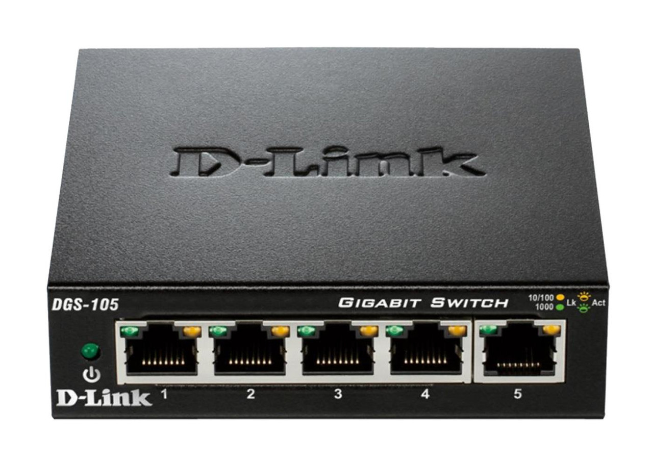 Комутатор некерований D-Link DGS-105, фото 1