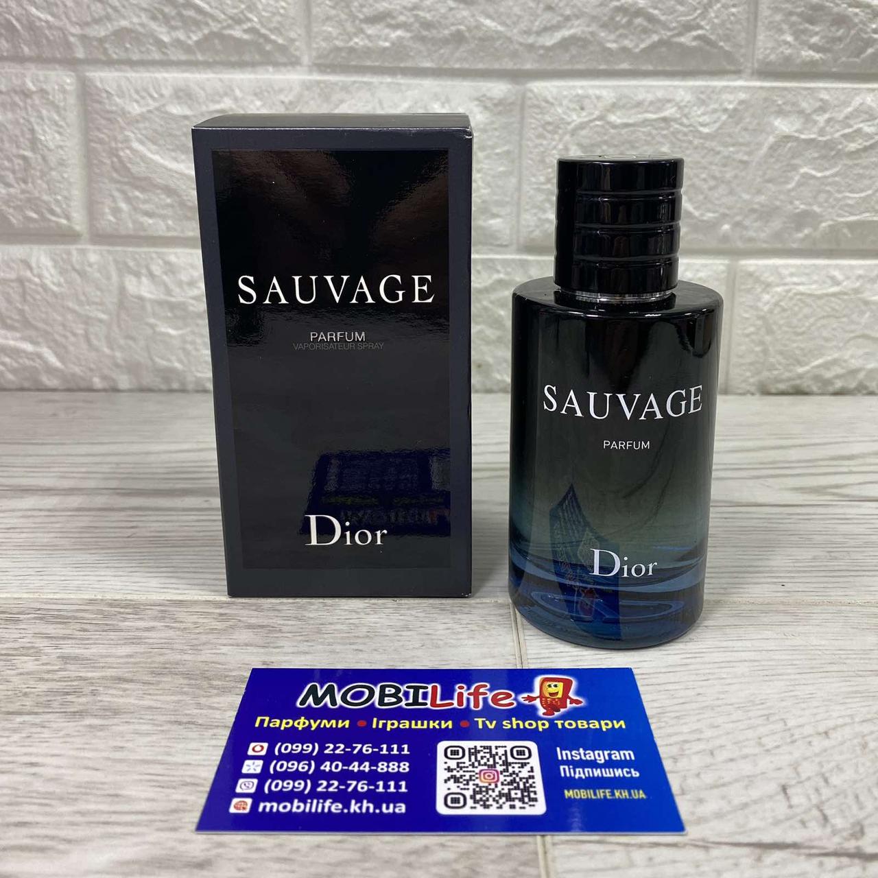 Мужской парфюм Christian Dior Sauvage 100ml Крышка на магните( Кристиан ...