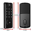 Розумний дверний біометричний замок SEVEN LOCK SL-7764BF black, фото 2