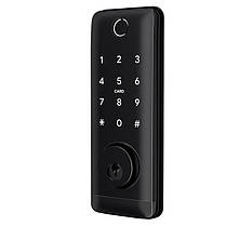 Розумний дверний біометричний замок SEVEN LOCK SL-7764BF black, фото 2