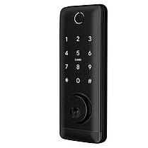 Розумний дверний біометричний замок SEVEN LOCK SL-7764BF black, фото 3