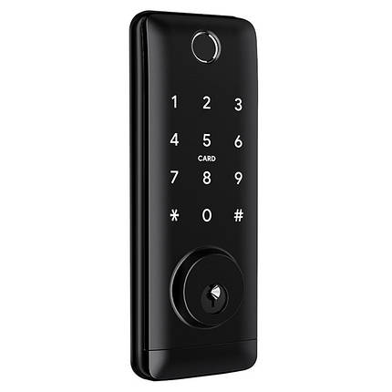 Розумний дверний біометричний замок SEVEN LOCK SL-7764BF black, фото 1