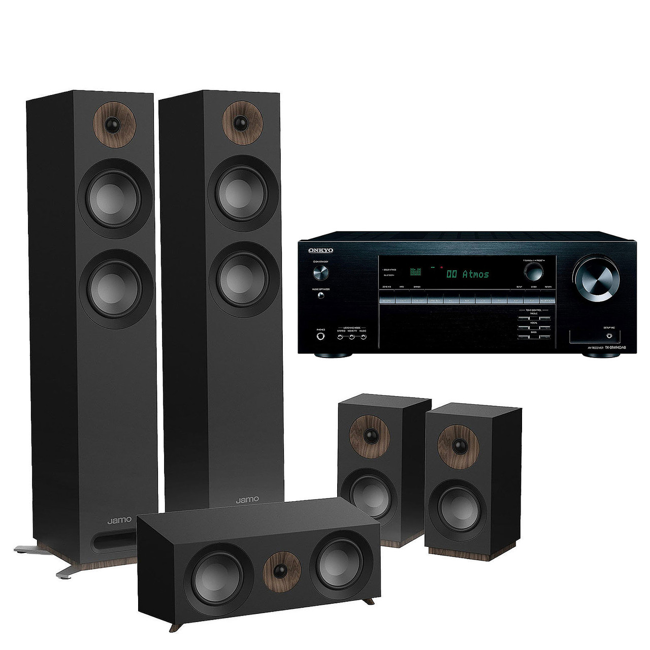 Домашній кінотеатр Onkyo TX-SR494 DAB + Jamo 5.0 S 807 HCS, фото 1