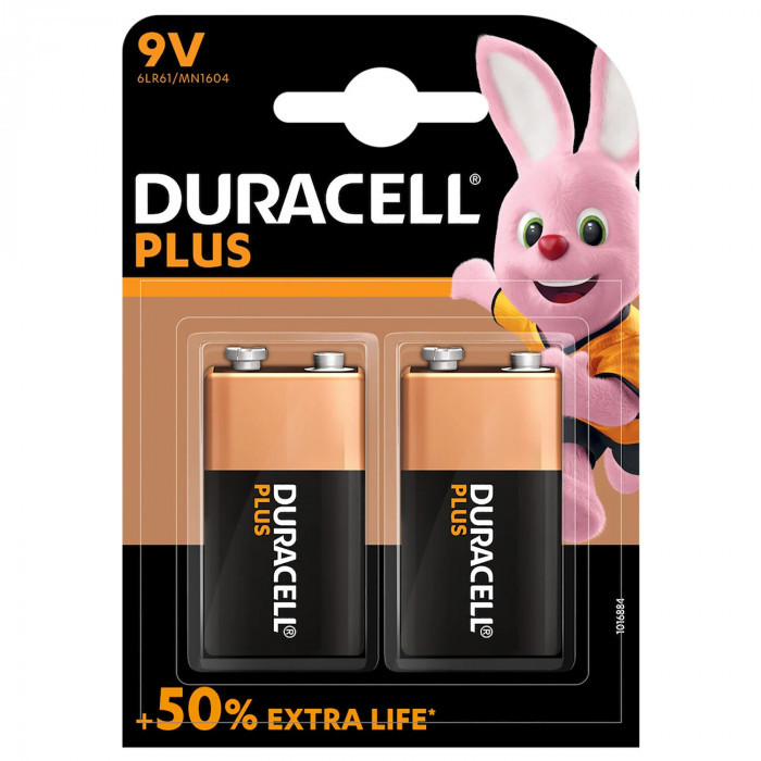 Батарейка Duracell Basic 6LR61 / MN1604 BL 2 шт