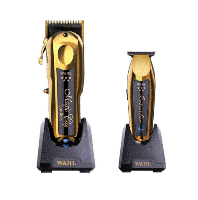 Професійний тример для стрижки та окантовки Wahl Detailer Wide Cordless Li Black&Gold (08171-716), фото 2