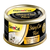 GimCat Shiny Cat Filet для кішок, c куркою і манго, 70гр, фото 1