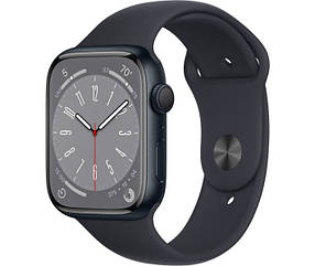 Смарт-годинник IPhone Apple Watch Series 8 45mm GPS Midnidht Aluminium Case Midnidht Sp/B S/M MNUJ3LL/A A2771